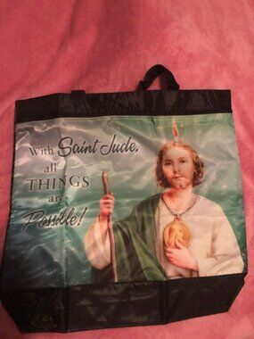 St Jude Tote Bag, “With Saint Jude All things are Possible”. New